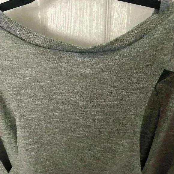 Rag & Bone Sibella Grey Knit Open Back Dress Size Large Tie Waist - Picture 6 of 9